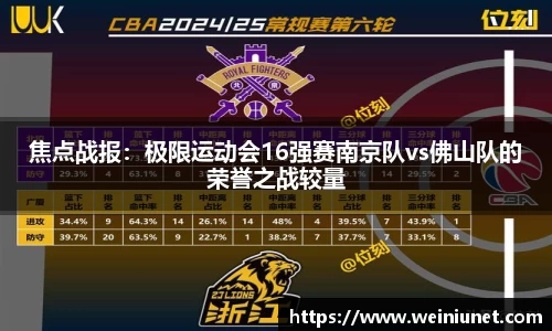 焦点战报：极限运动会16强赛南京队vs佛山队的荣誉之战较量